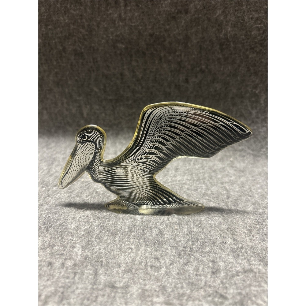 Vintage Abraham Palatnik Pelican Acrylic Sculpture Rare MCM Optic Art Brazil 60s